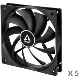 ARCTIC F12 Value Pack black (5pcs) Ventiladores 120x120x25mm, Rodamiento Dinámico Fluido (FDB), 1350 RPM, Negro