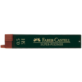 Faber castell 9065 Minas de Grafito 0,5 mm 3H Estuche de 12 Minas
