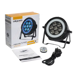 Algamlight PARWASH76-RING Par Led 7x6W RGBW + Anillo Led Efectos de Color
