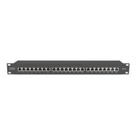 Digitus Patchpanel 1HE 24-Port Cat6a Apantallado Negro