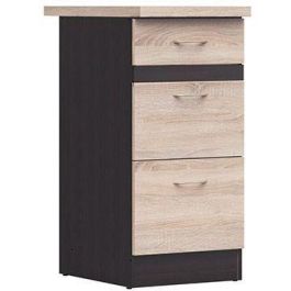 Junona Kitchen Muebles bajos de 40 cm - 3 cajones - Totada de trabajo - Chene Sonoma Precio: 130.5900002. SKU: B17CPFA7SR