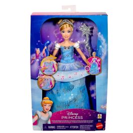 Mattel Jbf94 Muñeca Disney Princess Cenicienta Transformación con Luces y Sonidos, Vestido de Baile Mágico Mattel Jbf94 Muñeca Disney Princess Cenicienta Transformación con Luces y Sonidos, Vestido de Baile Mágico