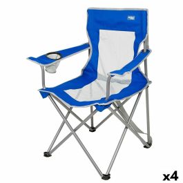 Silla de Camping Plegable Aktive Azul Gris 46 x 82 x 46 cm (4 Unidades) Precio: 66.50000038. SKU: B1CT9XRMGZ