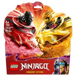 Lego Ninjago Pack Combate Spinjitzu del Dragón 71826 con 2 Minifiguras y Spinners para Niños +6 Años Precio: 21.58999975. SKU: B1JCT4CRSB
