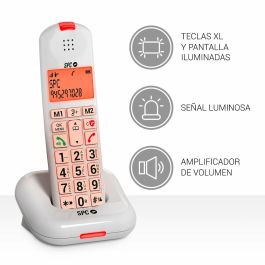 SPC Teléfono Inalámbrico Comfort Kairo Blanco para Personas Mayores con Botones Grandes y Pantalla Retroiluminada Precio: 43.49999973. SKU: B147VBGN8L