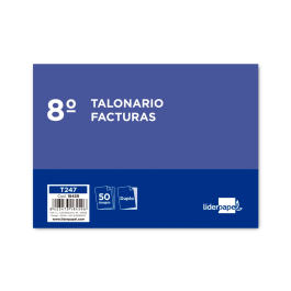 Liderpapel T247 Talonario Facturas 8º Apaisado Original y Copia 155 x 105 mm