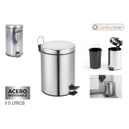 Cubo de basura con pedal de metal 5L - Confortime (6 Unidades) Precio: 51.49999943. SKU: B1G5EVXQ4W