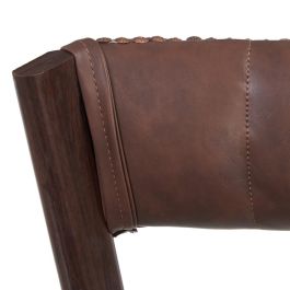 Silla Marrón Pu/Metal Salón 51 X 55 X 72 cm