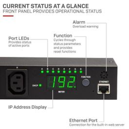 Lindy IPower Switch Classic 8, PDU con Gestión Remota de Energía, Control por Navegador, 16A