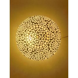 DKD Home Decor Lámpara Aplique Árabe Blanco 13 x 26 x 26 cm (4 Unidades)