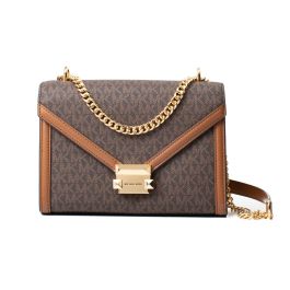 Bolso Bandolera Michael Kors Whitney Marrón 24 x 18 x 8 cm Bolso Bandolera Michael Kors Whitney Marrón 24 x 18 x 8 cm