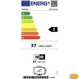 Toshiba 40QV2F63DG Televisor QLED 40'' (100 cm) Full HD 1920x1080 Smart TV con DTS Virtual:X y 2 HDMI Toshiba 40QV2F63DG Televisor QLED 40'' (100 cm) Full HD 1920x1080 Smart TV con DTS Virtual:X y 2 HDMI