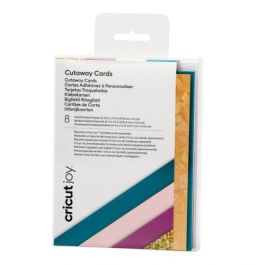 Cricut 2008858 Papel para Máquinas de Corte, 8 Piezas, Colores Rosa, Púrpura, Turquesa