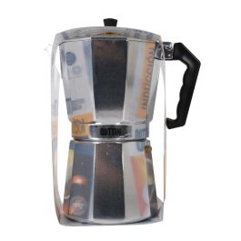 Cafetera de aluminio para 12 servicios con inducción Quttin (6 Unidades) Cafetera de aluminio para 12 servicios con inducción Quttin (6 Unidades)