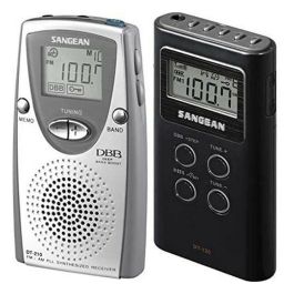 Radio Portátil Sangean DT-210 Plateado