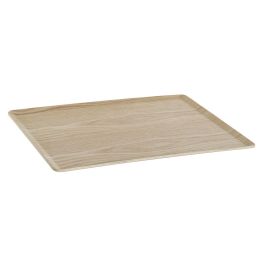 Bandeja Basicos DKD Home Decor Natural 28 x 0.8 x 36 cm