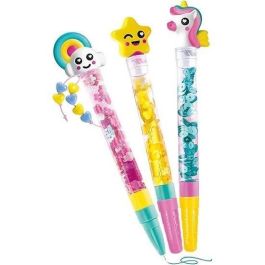 Clementoni 18827 Laboratorio creativo de Bolígrafos Fantasy para montar y personalizar 3 bolis con 4 tintas y personajes Juego +6 años