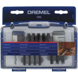 Dremel Kit de corte 688 con 68 discos de corte y accesorios en caja organizadora. Incluye guía de inicio. Precio: 29.88999959. SKU: B17HMFWHAV