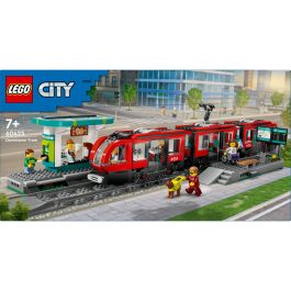 LEGO 60423 City Tranvía y Estación del Centro de la Ciudad, set de juego de construcción para niños a partir de 7 años