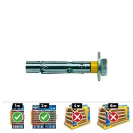 Celo Anclaje Dynabolt Tornillo M6 Ø8x60mm Zincado Acero Caja 30 Unid Ref. 9845dt Precio: 11.79000042. SKU: S7903159