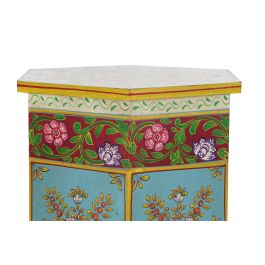 Mesita Auxiliar Indio DKD Home Decor Multicolor 41.5 x 49 x 48 cm Set de 2