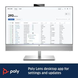 Poly Altavoz Inteligente para Salas de Conferencias, Full Duplex, 2x 50mm Altavoces, USB, Bluetooth, NFC