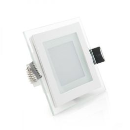 Foco Downlight LED 6W 600Lm 6000ºK Cuadrado   Cristal 40.000H [GR-MB02-6W-CW] Precio: 6.50000021. SKU: 15096764006787