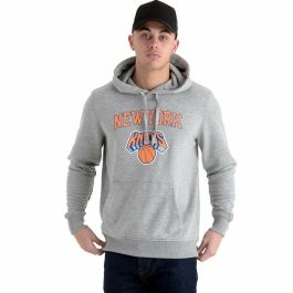 Sudadera con Capucha Hombre New Era New York Knicks Gris claro L