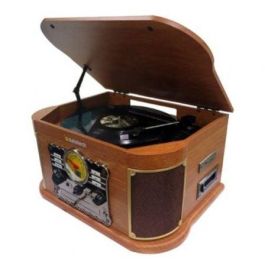 Tocadiscos Sunstech PXRC52CD/ Bluetooth/ Radio FM/ Cassette/ Conversor a MP3 Tocadiscos Sunstech PXRC52CD/ Bluetooth/ Radio FM/ Cassette/ Conversor a MP3