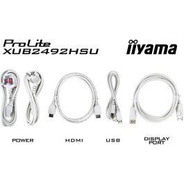 iiyama XUB2492HSU-W6 Monitor de 24" FHD (1920x1080) IPS 100Hz 0.4ms Altavoces Pivot Blanco