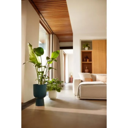 Elho ELH2904503029400 Maceta Vibes Fold Coupe Azul L 30 x An 29,5 x Al 45 cm Interior 100% reciclado