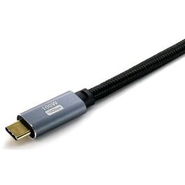 EQUIP Cable USB-C 3.2 Gen 2 a USB-C Macho/Macho 3 Metros 5A 4K/60Hz Negro