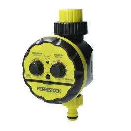 Programador de riego Ferrestock Amarillo Precio: 23.50000048. SKU: B1DG34PNQA