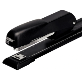 Rapid Grapadora E15 Metálica Brazo Largo Capacidad 20 Hojas Color Negro