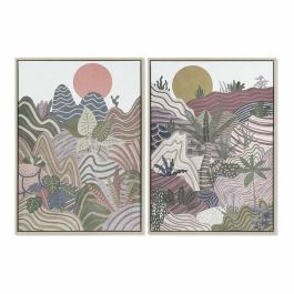 Cuadro Boho DKD Home Decor Multicolor Granate 4.5 x 73 x 53 cm (2 Unidades) Precio: 32.99000023. SKU: S3028196