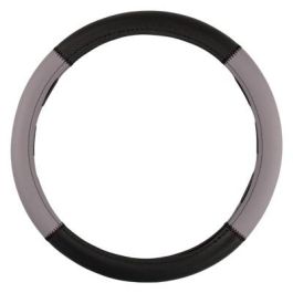 Abc Funda Volante Grip Negro-Gris Universal 1 Pieza 100% Poliéster Fácil Limpieza INT30168