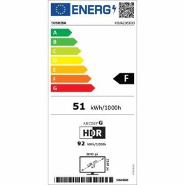 Toshiba 43UA2363DG Televisor LED 43'' 4K UHD Dolby Vision Android TV Conectado 3xHDMI WiFi