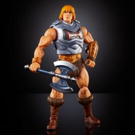 MATTEL He-Man Revolution Masters del Universo Figura Articulada 17.7cm con Armadura Extraíble y Hacha de Batalla