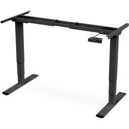 DIGITUS Bastidor de Mesa Eléctrico Altura Ajustable, Dual-Motor, 3 Niveles, Negro (110-170cm Ancho)