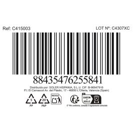 La Mediterranea Plato Hondo 21 cm "Mobius" - Colección Mobius, 21x21x4 cm (18 Unidades)