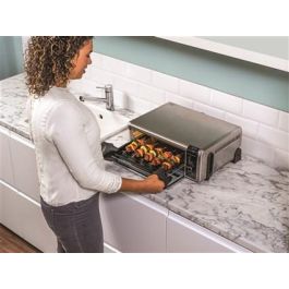 Ninja SP101EU Minihorno de Sobremesa 8 en 1 Vertical Compacto con Tecnología Digital Crisp y Aire Caliente - Ideal para Cocinas Pequeñas