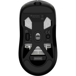 GENESIS Zircon 660 Ratón Gaming Óptico 12000 DPI, Triple Conectividad Inalámbrico/Bluetooth/USB, 59g Peso Ligero, Mano Derecha