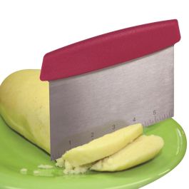 Lily Cook Rasqueta Cortador de Masa con Lámina de Acero Inoxidable y Divisiones Numéricas, 17x12 cm