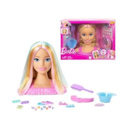 Mattel Barbie Busto Fashionista Rubia con Más de 20 Accesorios de Estilismo