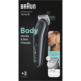 Braun BG 5340 BodyGroomer, Recortador Corporal Inalámbrico, Uso en Seco y Mojado, Lavable, Batería Litio 100min