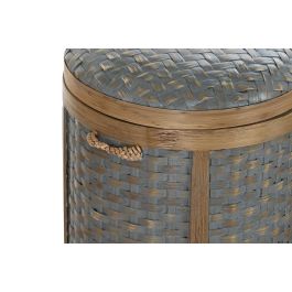 DKD Home Decor Juego de 3 Cestas Estilo Balines de Bambú en Tonos Blanco, Gris y Natural - Medidas 31x31x44 cm DKD Home Decor Juego de 3 Cestas Estilo Balines de Bambú en Tonos Blanco, Gris y Natural - Medidas 31x31x44 cm