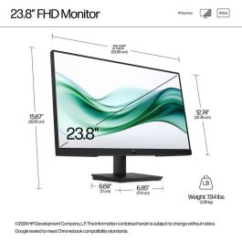 HP 324pv Monitor FHD 23.8" VA Negro con Pantalla Antirreflectante y Tecnología Low Blue Light