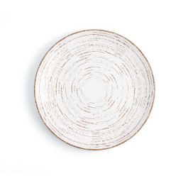 Ariane Plato Llano Porcelana Tornado White 27 cm - Set de 6 Unidades, Reforzado Profesional, Apilable, Apto Lavavajillas y Microondas
