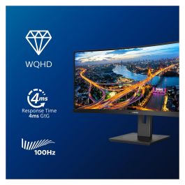 Philips Monitor 346B1C/00 34" (86,4cm) 3440x1440 UWQHD Curvo 100Hz USB-C Altavoces Negro