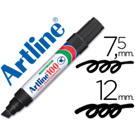 Artline Rotulador Permanente 100 Negro Punta Biselada Extragruesa Trazo 7,5-12 mm Precio: 21.49999995. SKU: B1CVATR7WY